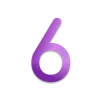 6️⃣ Эмодзи «Аметист, фиолетовые буквы» для Telegram