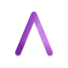 💟 Эмодзи «Аметист, фиолетовые буквы» для Telegram