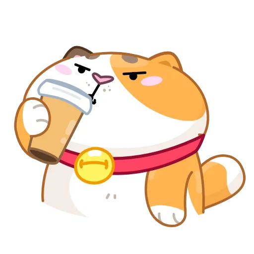 ☕ Эмодзи «Кот Амур» для Telegram