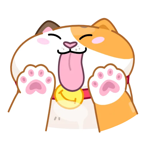 😛 Эмодзи «Кот Амур» для Telegram