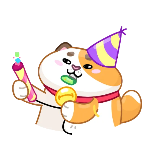 🥳 Эмодзи «Кот Амур» для Telegram