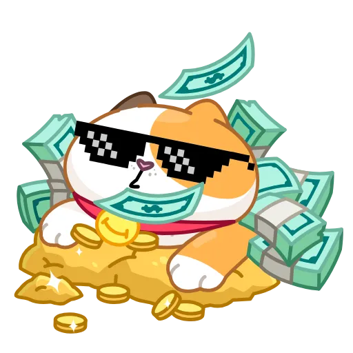 😎 Эмодзи «Кот Амур» для Telegram