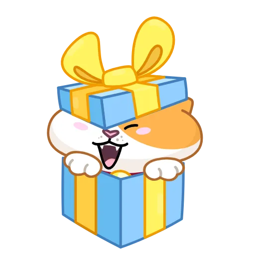 🥳 Эмодзи «Кот Амур» для Telegram