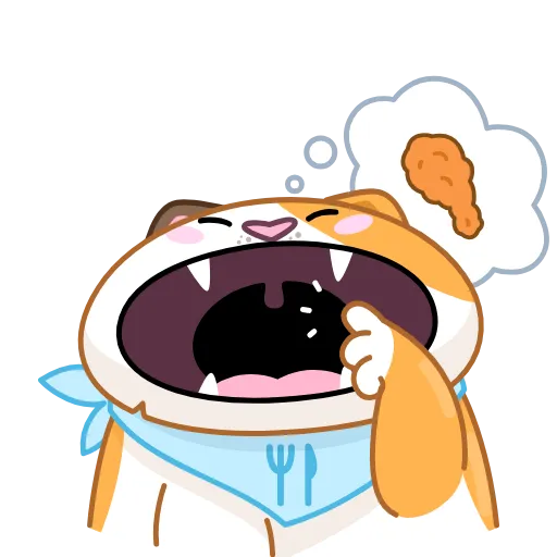 🍽 Эмодзи «Кот Амур» для Telegram