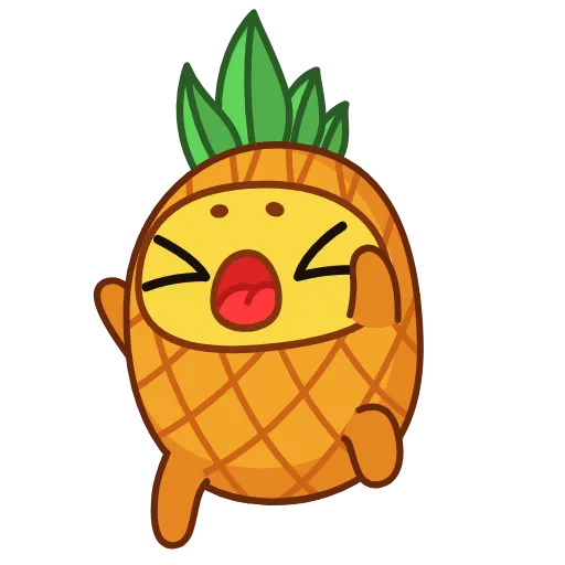 😫 Эмодзи «Pineapple» для Telegram