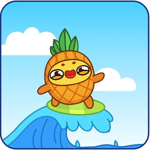 🏄‍♂ Эмодзи «Pineapple» для Telegram