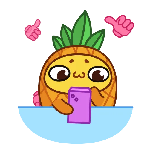 👍 Эмодзи «Pineapple» для Telegram