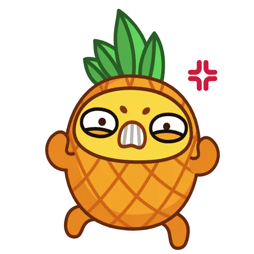 😠 Эмодзи «Pineapple» для Telegram