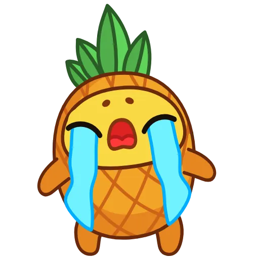 😭 Эмодзи «Pineapple» для Telegram