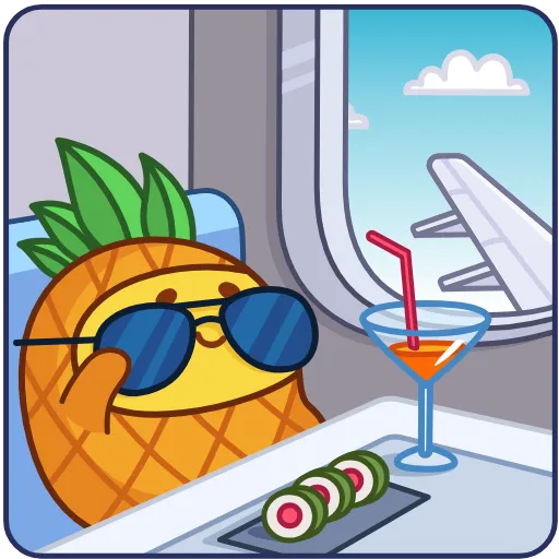 😎 Эмодзи «Pineapple» для Telegram