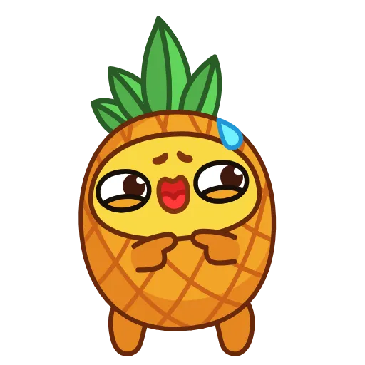 Эмодзи Pineapple для Telegram — скачать