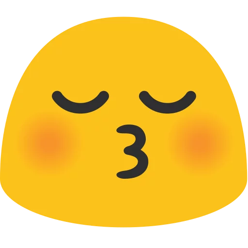 😚 Стикер «Android N Emojis» для Telegram