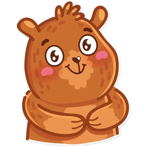 Стикерпак Andy bear для Telegram — скачать