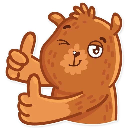 👍 Стикер «Andy bear» для Telegram