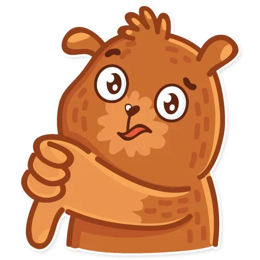👎 Стикер «Andy bear» для Telegram