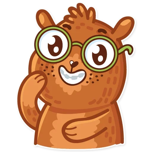 🤓 Стикер «Andy bear» для Telegram