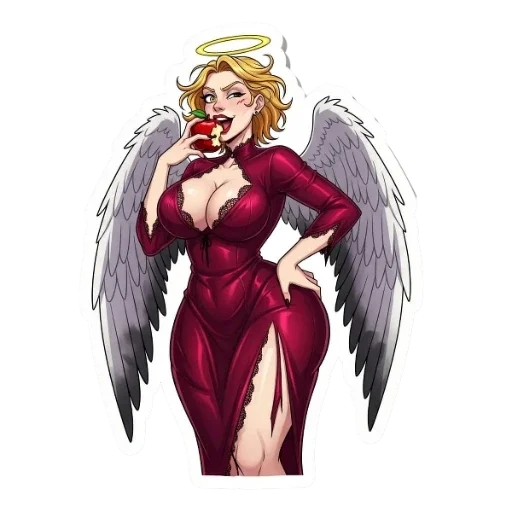 😈 Стикер «Ангелицы» для Telegram