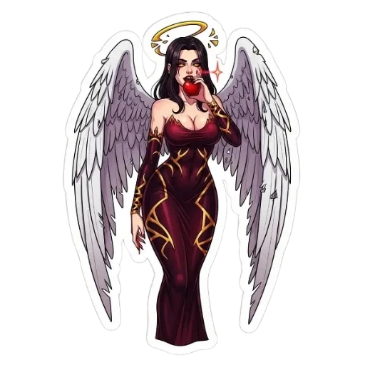 😈 Стикер «Ангелицы» для Telegram
