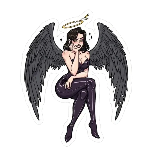 😈 Стикер «Ангелицы» для Telegram