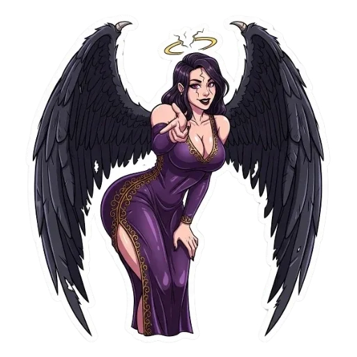 😈 Стикер «Ангелицы» для Telegram