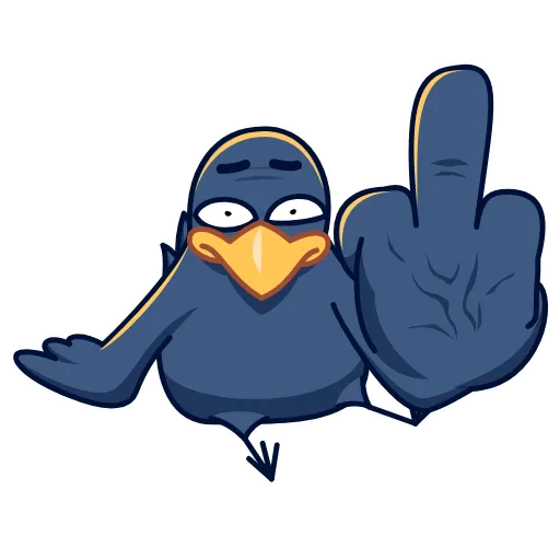 🖕 Стикер «Большой премиум стикер» для Telegram