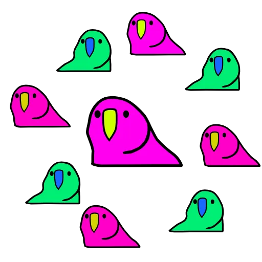 🫥 Эмодзи «Party Parrot» для Telegram