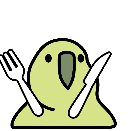 🍽 Эмодзи «Party Parrot» для Telegram
