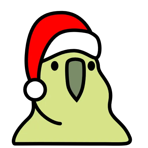 🎅 Эмодзи «Party Parrot» для Telegram