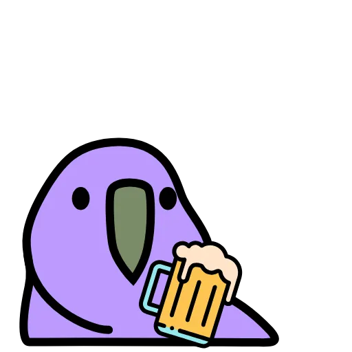 🍺 Эмодзи «Party Parrot» для Telegram
