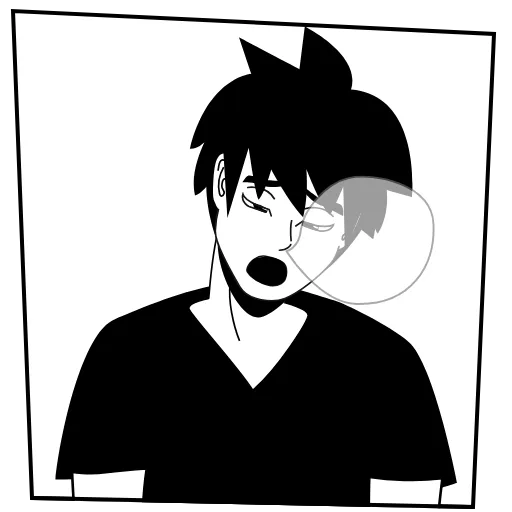 😪 Стикер «Animanguys» для Telegram