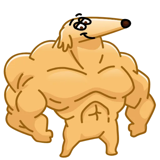💪 Эмодзи «Borzoi» для Telegram
