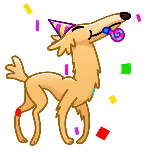 🥳 Эмодзи «Borzoi» для Telegram