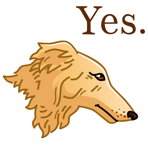 😌 Эмодзи «Borzoi» для Telegram
