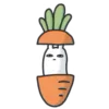 🥕 Эмодзи «Animated Bunny» для Telegram