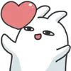 ❤️ Эмодзи «Animated Bunny» для Telegram