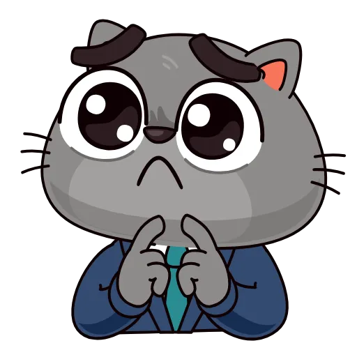 🥺 Эмодзи «Бизнес-кот» для Telegram
