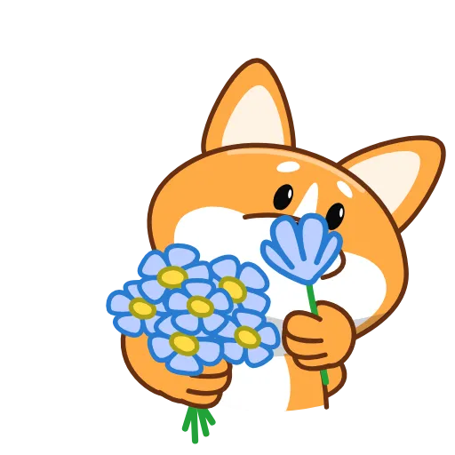 💐 Эмодзи «Корги» для Telegram