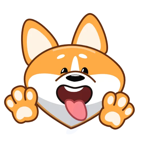 👅 Эмодзи «Корги» для Telegram