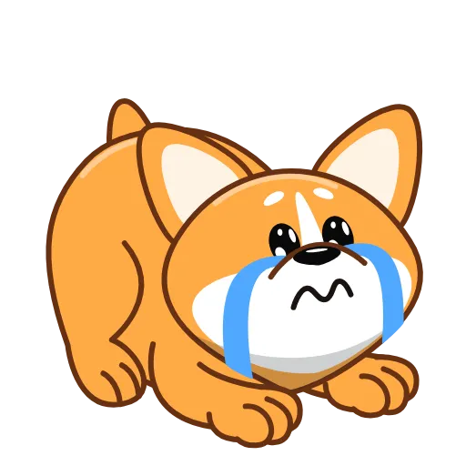 😭 Эмодзи «Корги» для Telegram
