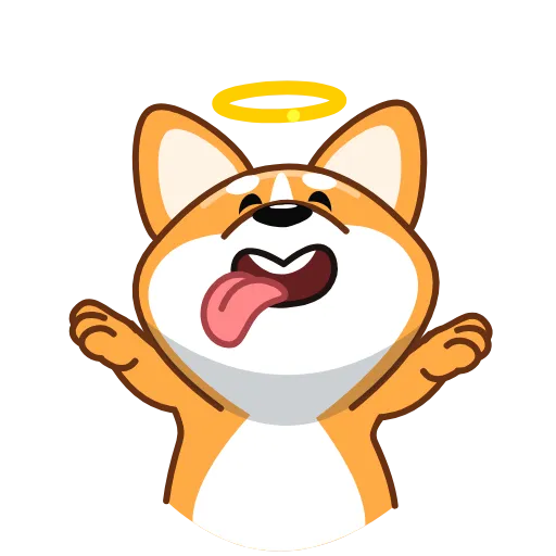 😇 Эмодзи «Корги» для Telegram