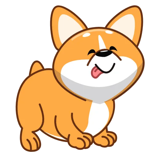 😋 Эмодзи «Корги» для Telegram