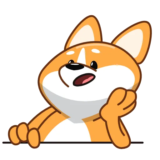 😮‍💨 Эмодзи «Корги» для Telegram