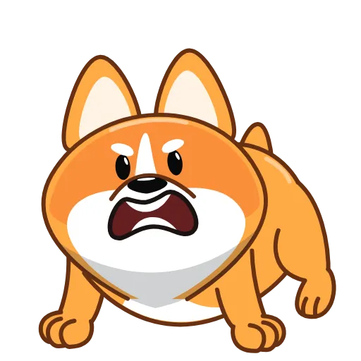 😡 Эмодзи «Корги» для Telegram