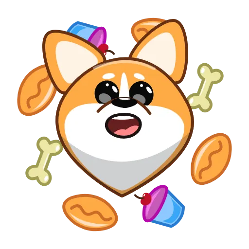 🤩 Эмодзи «Корги» для Telegram