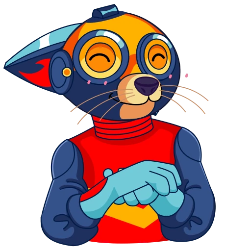 ☺️ Стикер «КиберЛис» для Telegram