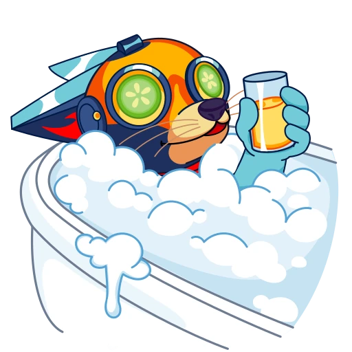 🛁 Стикер «КиберЛис» для Telegram