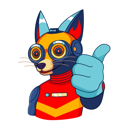 👍 Стикер «КиберЛис» для Telegram