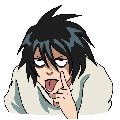 😛 Эмодзи «Death Note» для Telegram