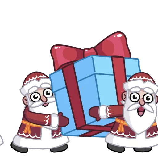 🎁 Эмодзи «Анимированный набор эмоджи с Дедом Морозом» для Telegram