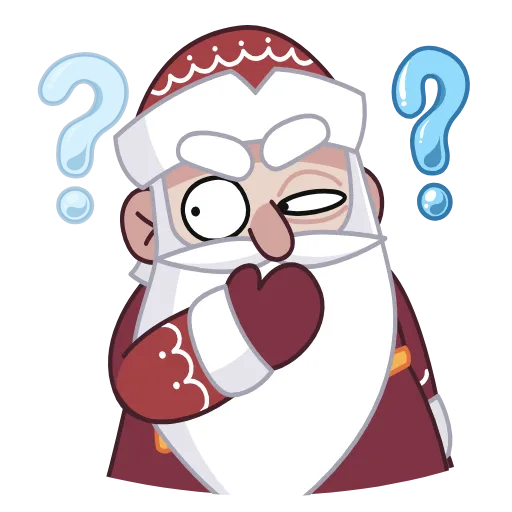 🤔 Эмодзи «Анимированный набор эмоджи с Дедом Морозом» для Telegram